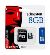 Kingston SDHC SD kaart 8GB + adapter (Class 4)
